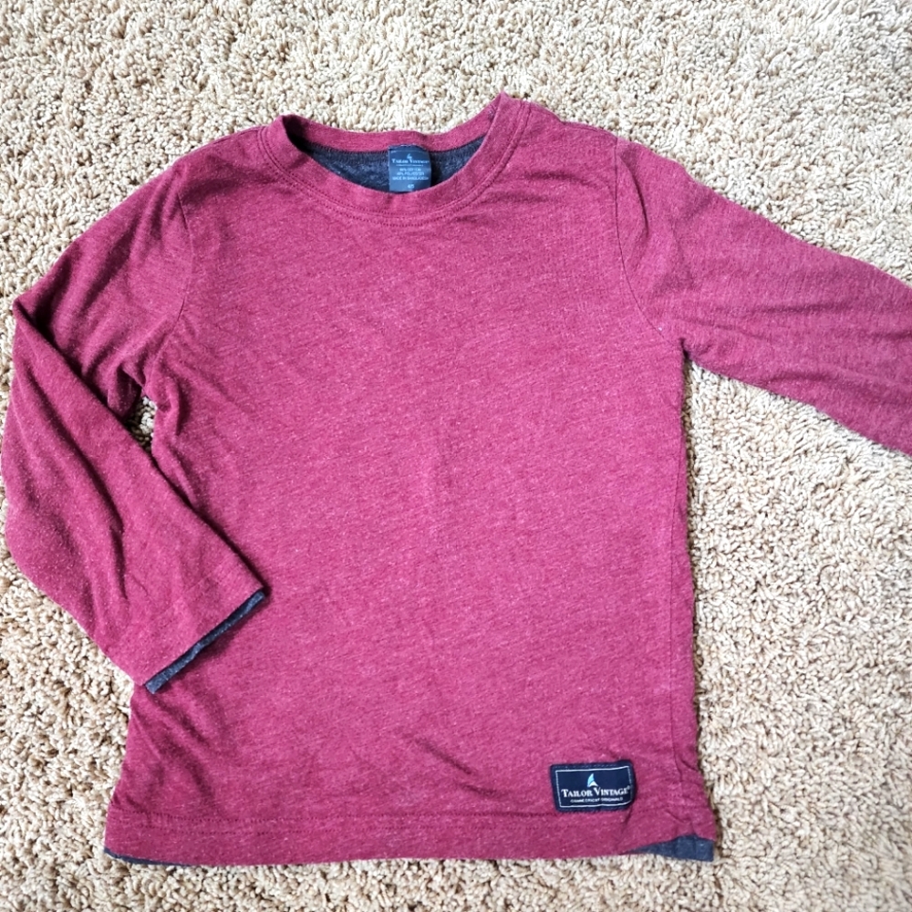 Taylor Vintage sz 4/5 double layer ls t-shirt